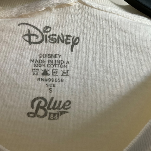 Blue 84/Disney Collab NAU‎ Lumberjacks Cropped Tee - Ivory - Size Small - Picture 4 of 7